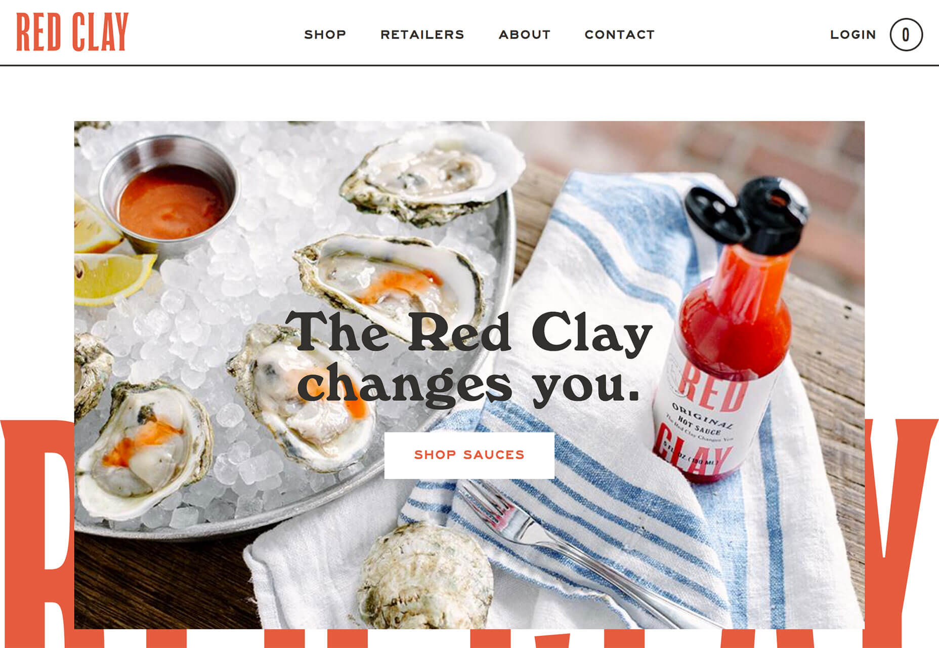 Website design Red Clay sauzen