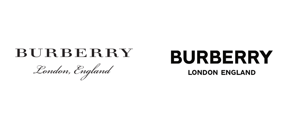 burberry logo voor en na