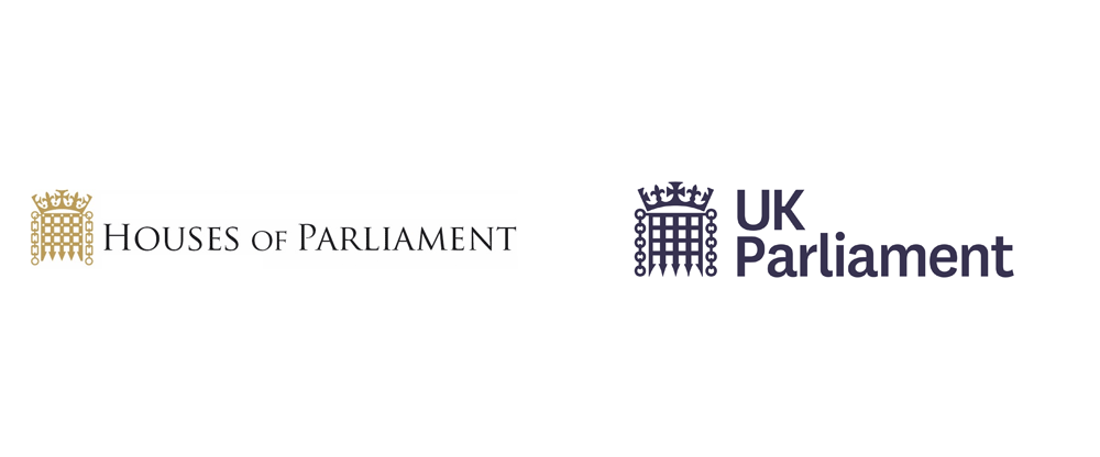 parliament logo voor en na